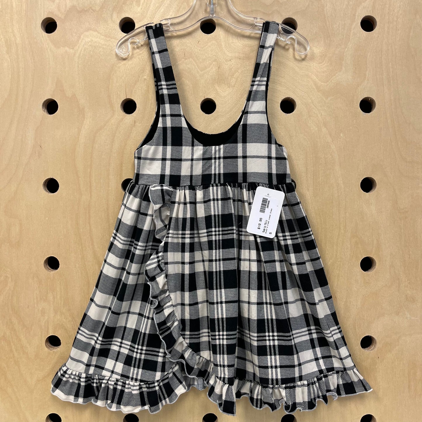 Black & Cream Jumper Dress