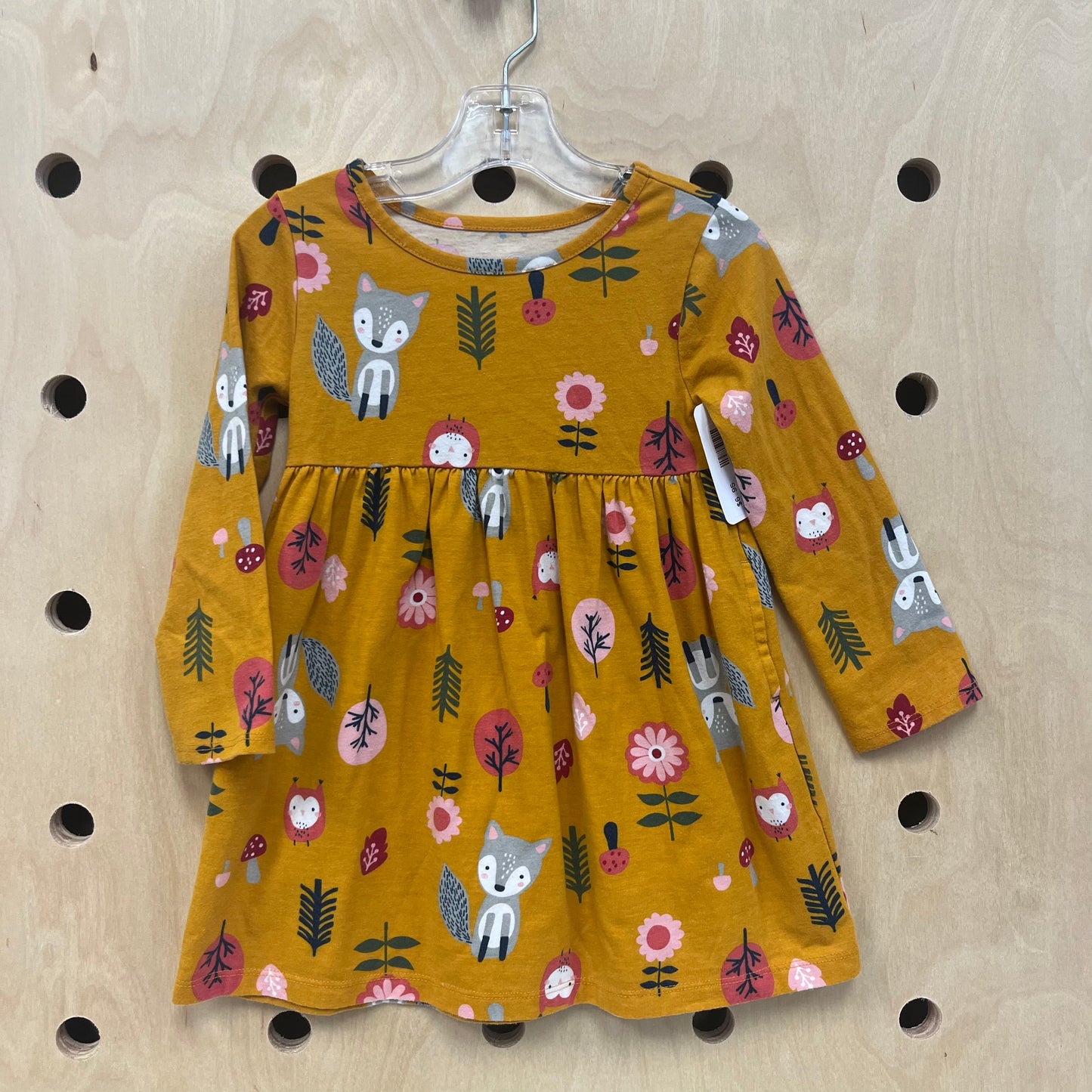 Mustard Woodland Dress