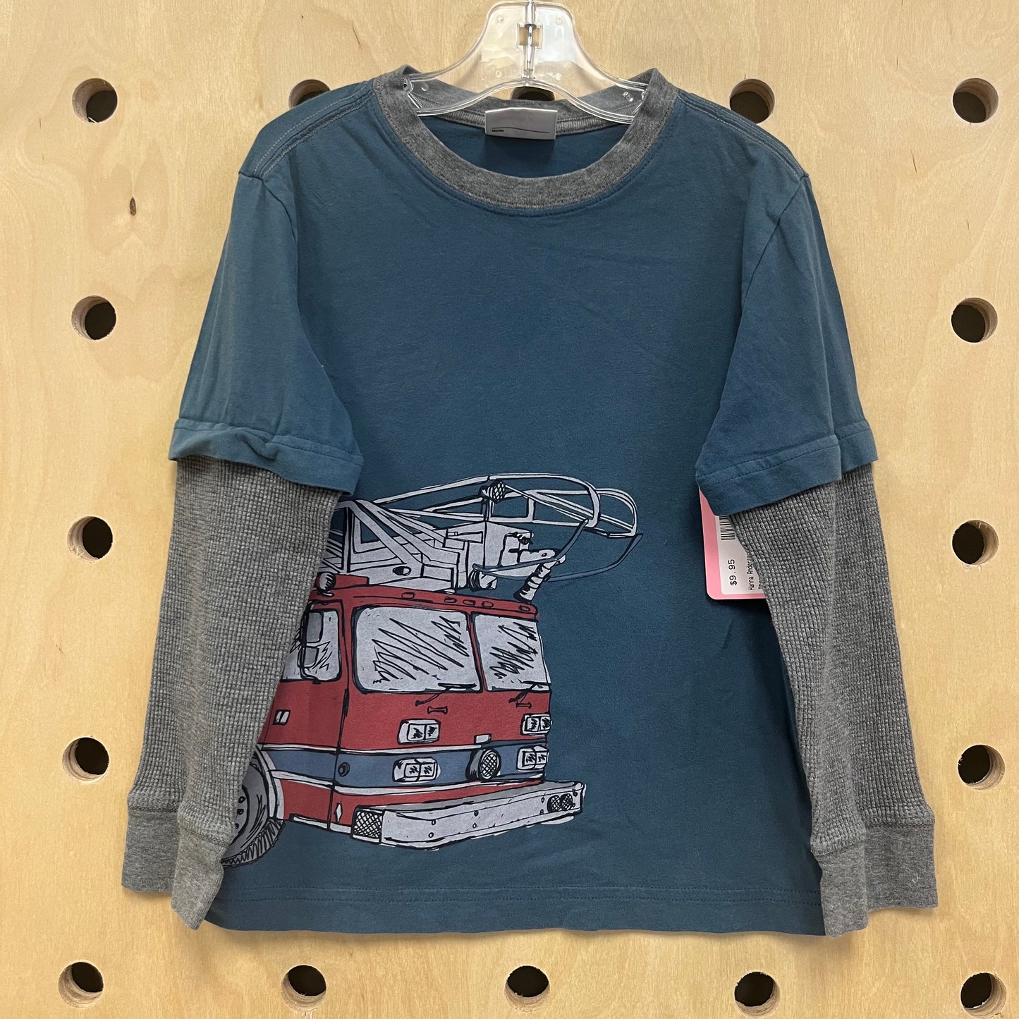 Thermal Sleeve Firetruck Shirt