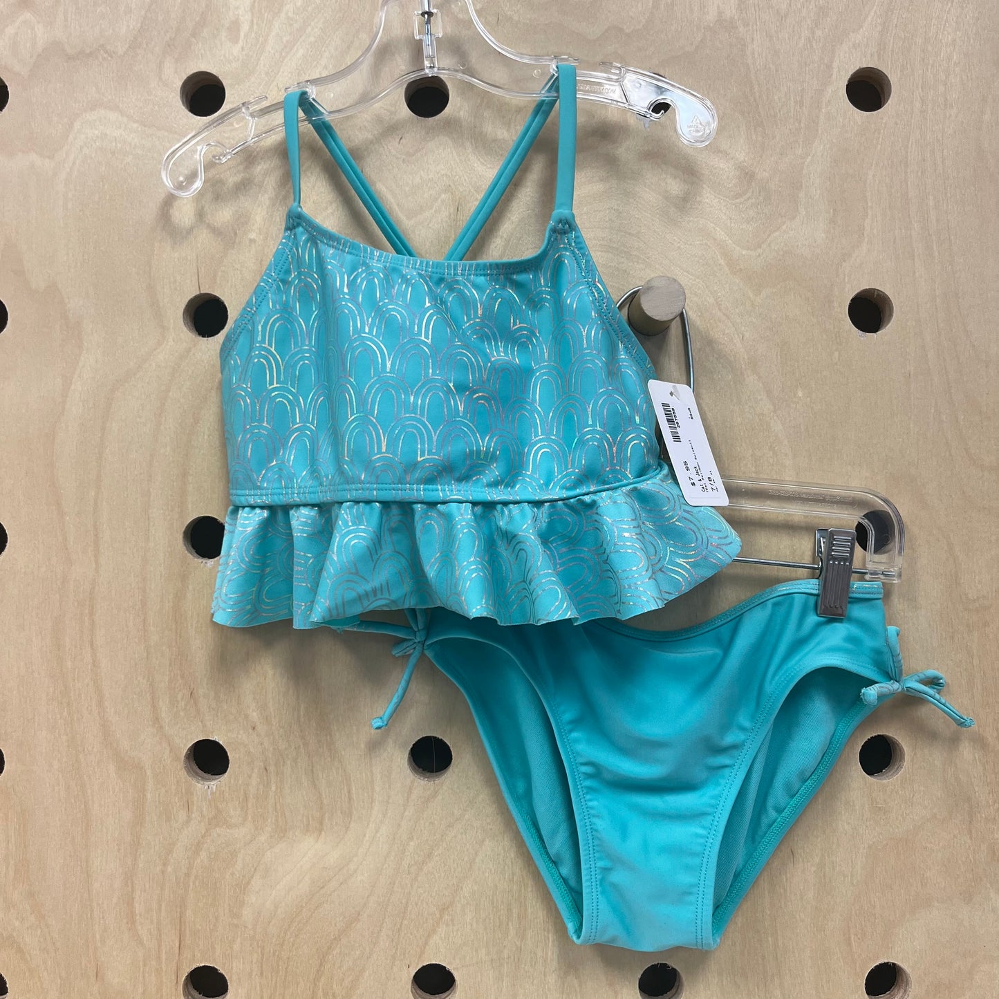 Teal Rainbow Swimsuit