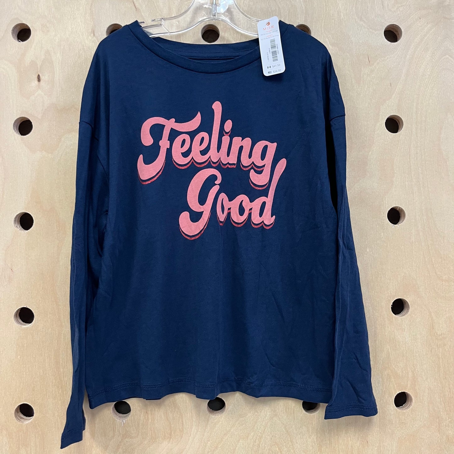 Blue Feeling Good LS Tee NEW!