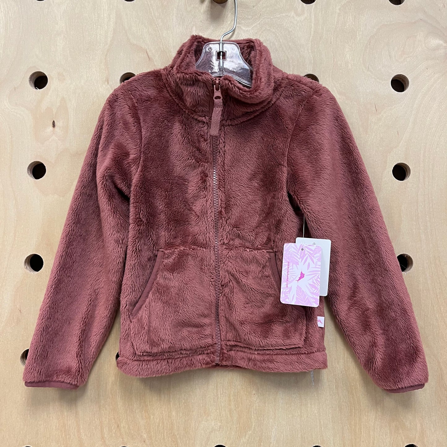 Mauve Fuzzy Zip Up NEW