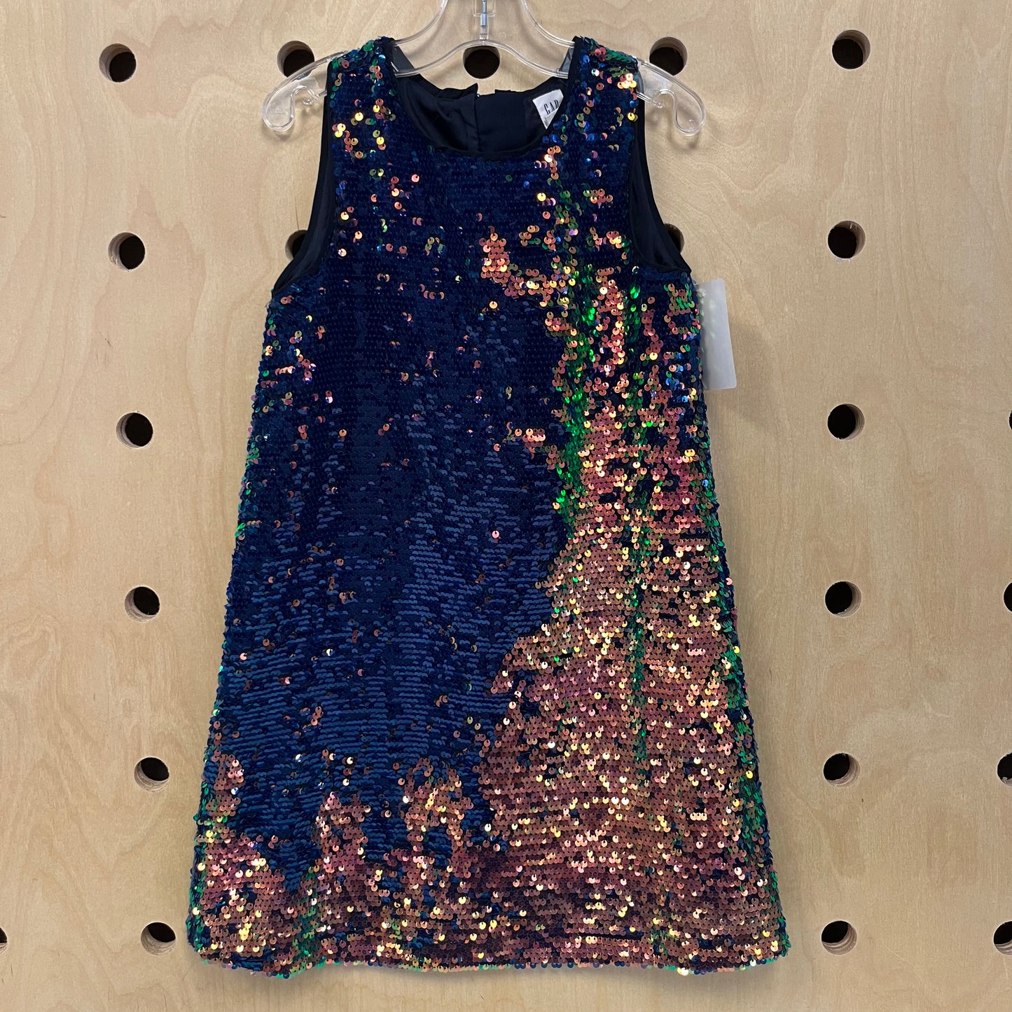 Blue Flip Sequins Dress