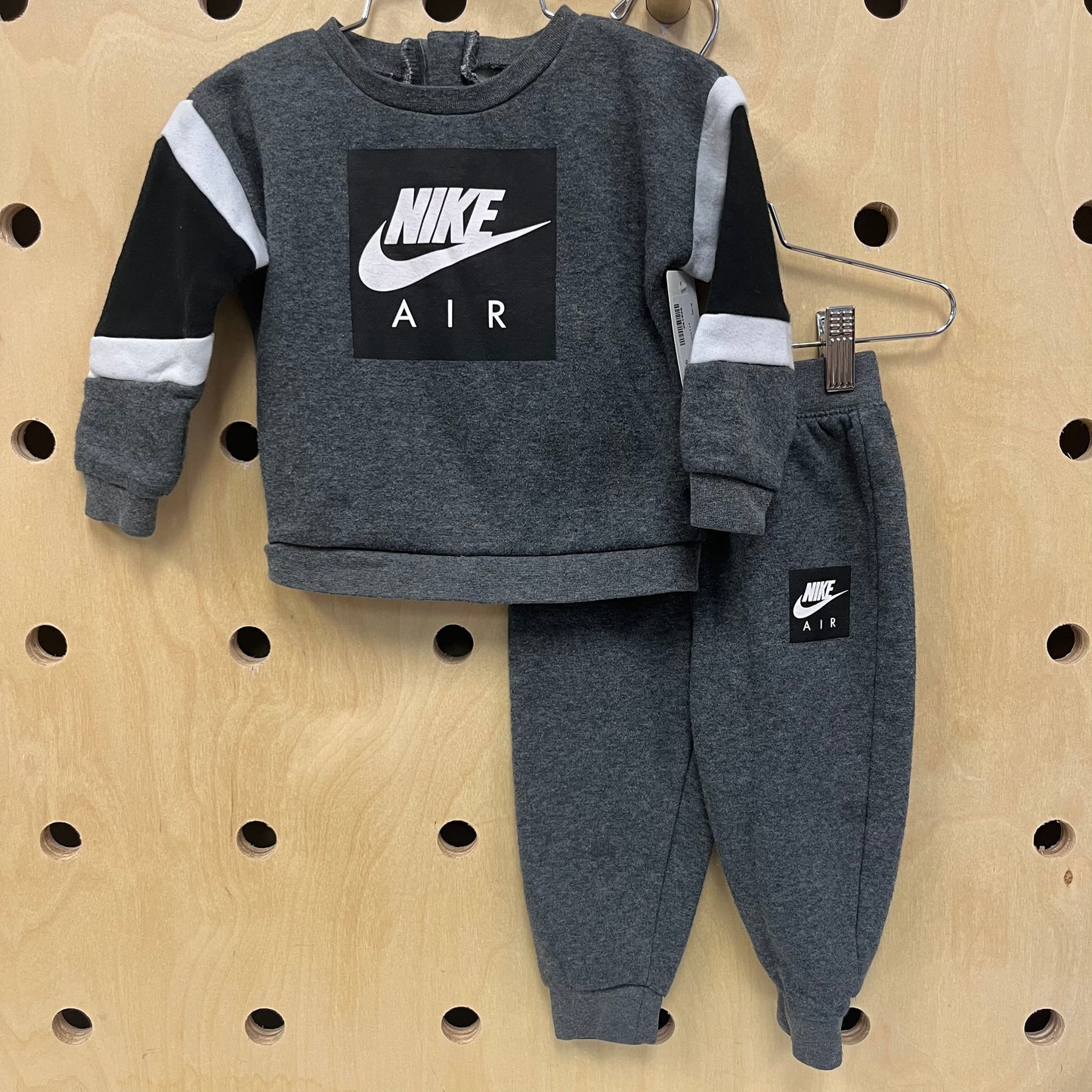 Grey Logo Fleece Outfit