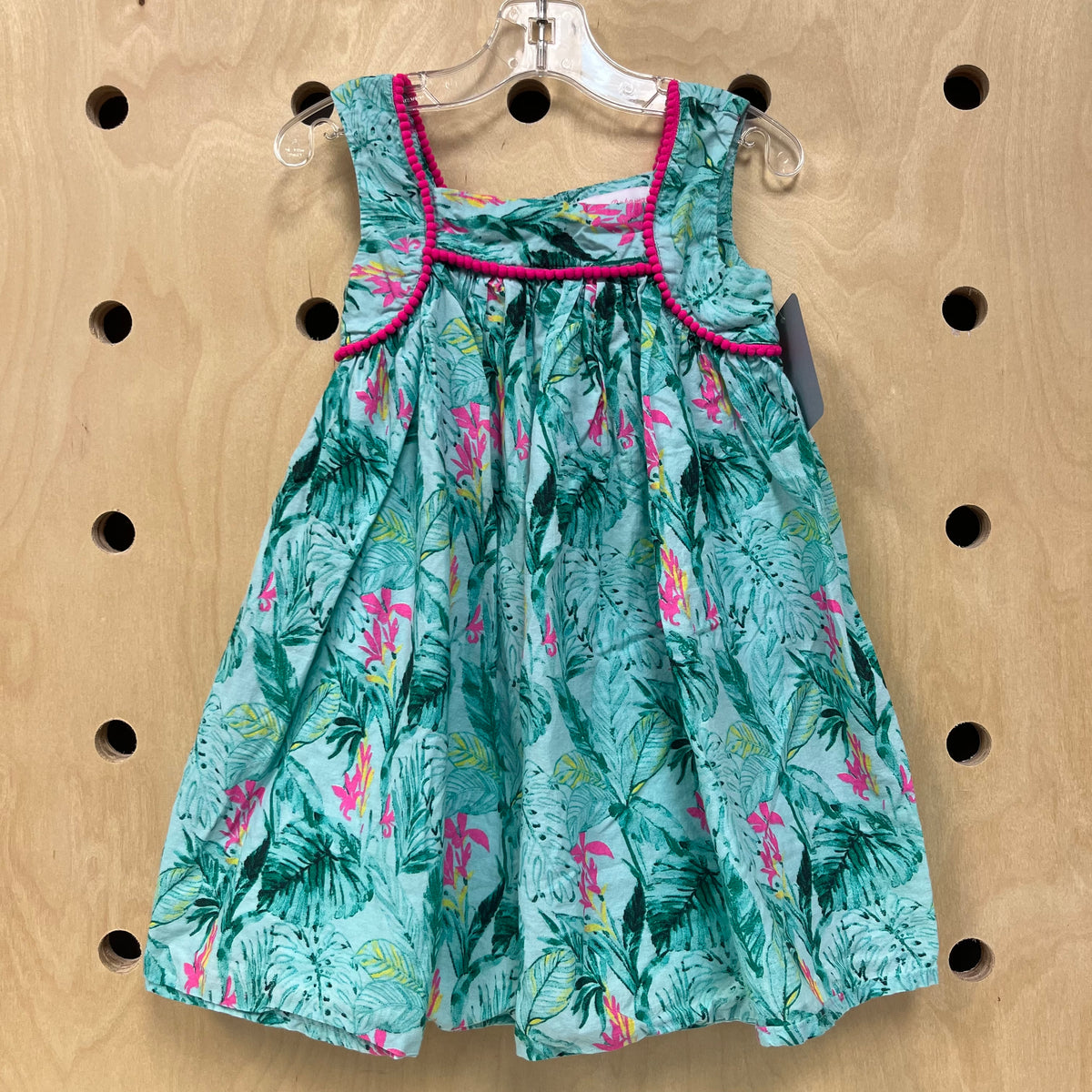 Teal Floral Dress