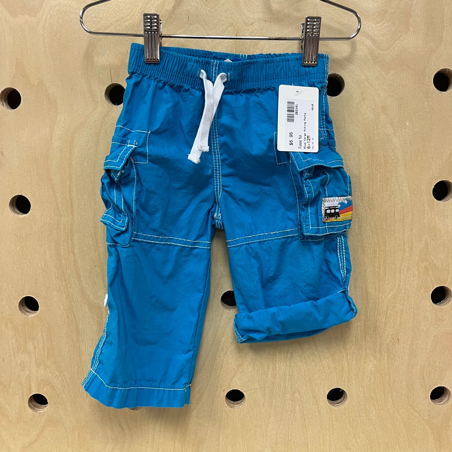 Blue Cargo Hiking Pants