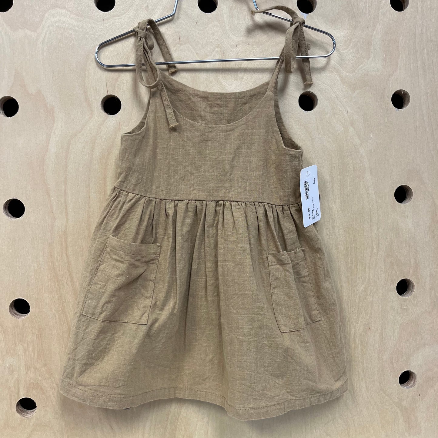Tan Paper Bag Dress