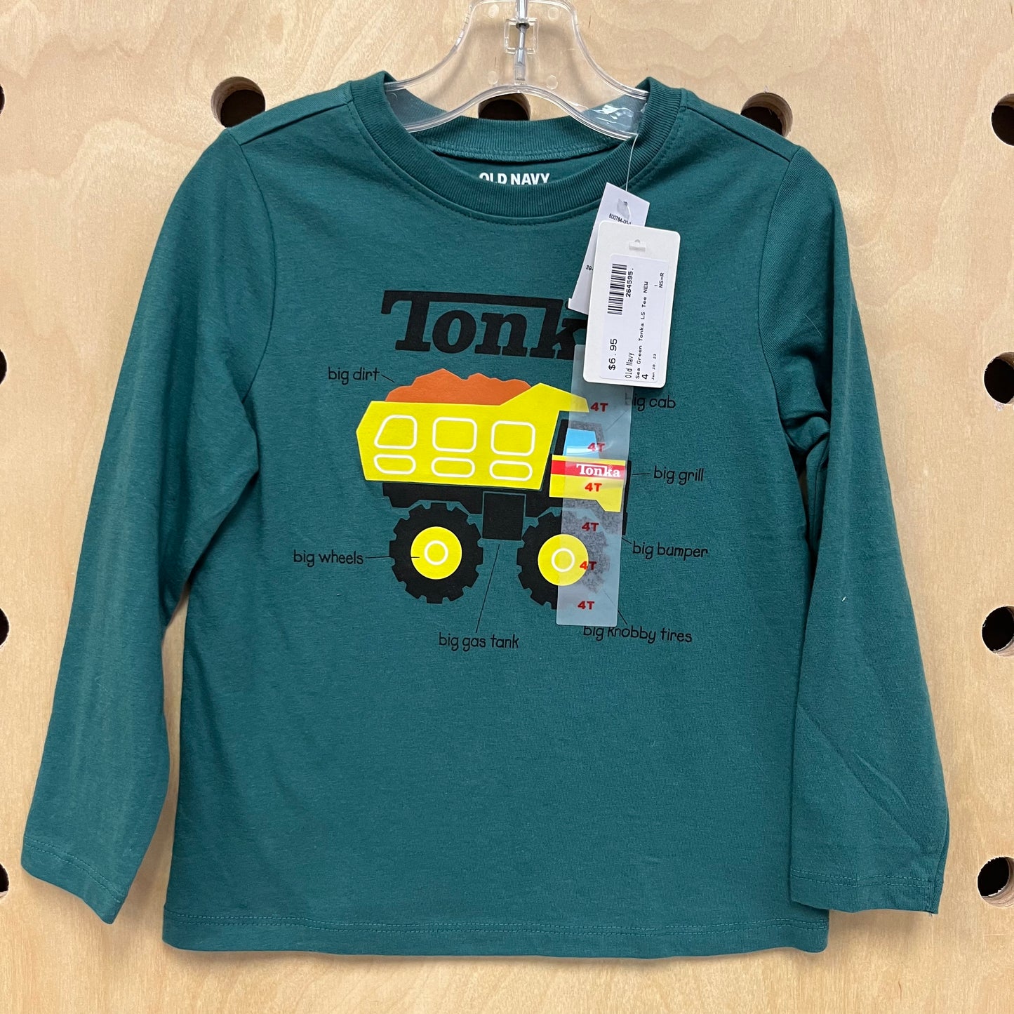 Sea Green Tonka LS Tee NEW