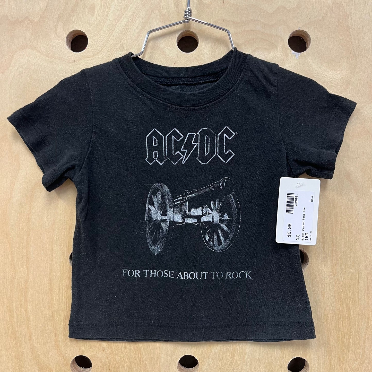 Washed Black Band Tee