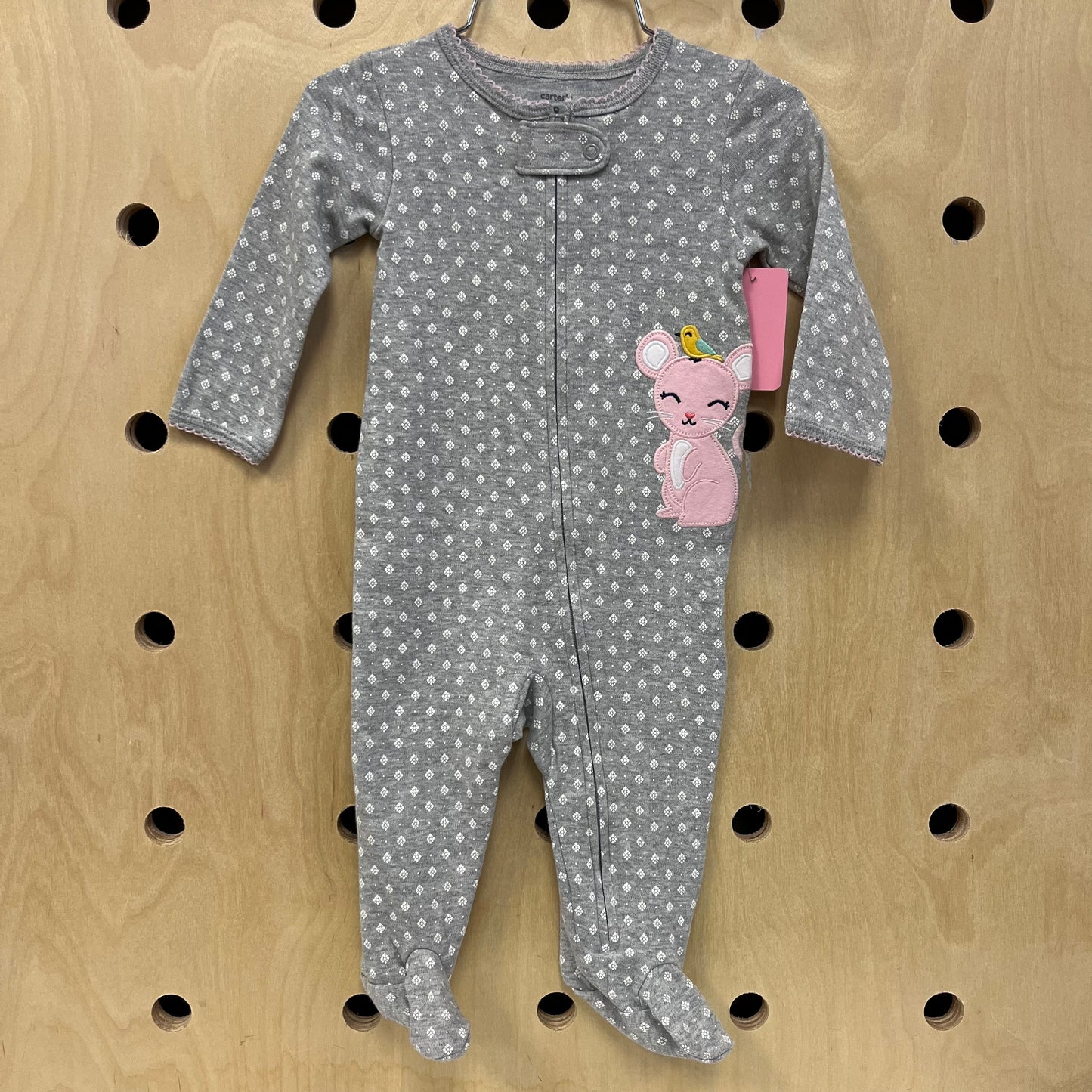 Grey Kitty + Bird Footies