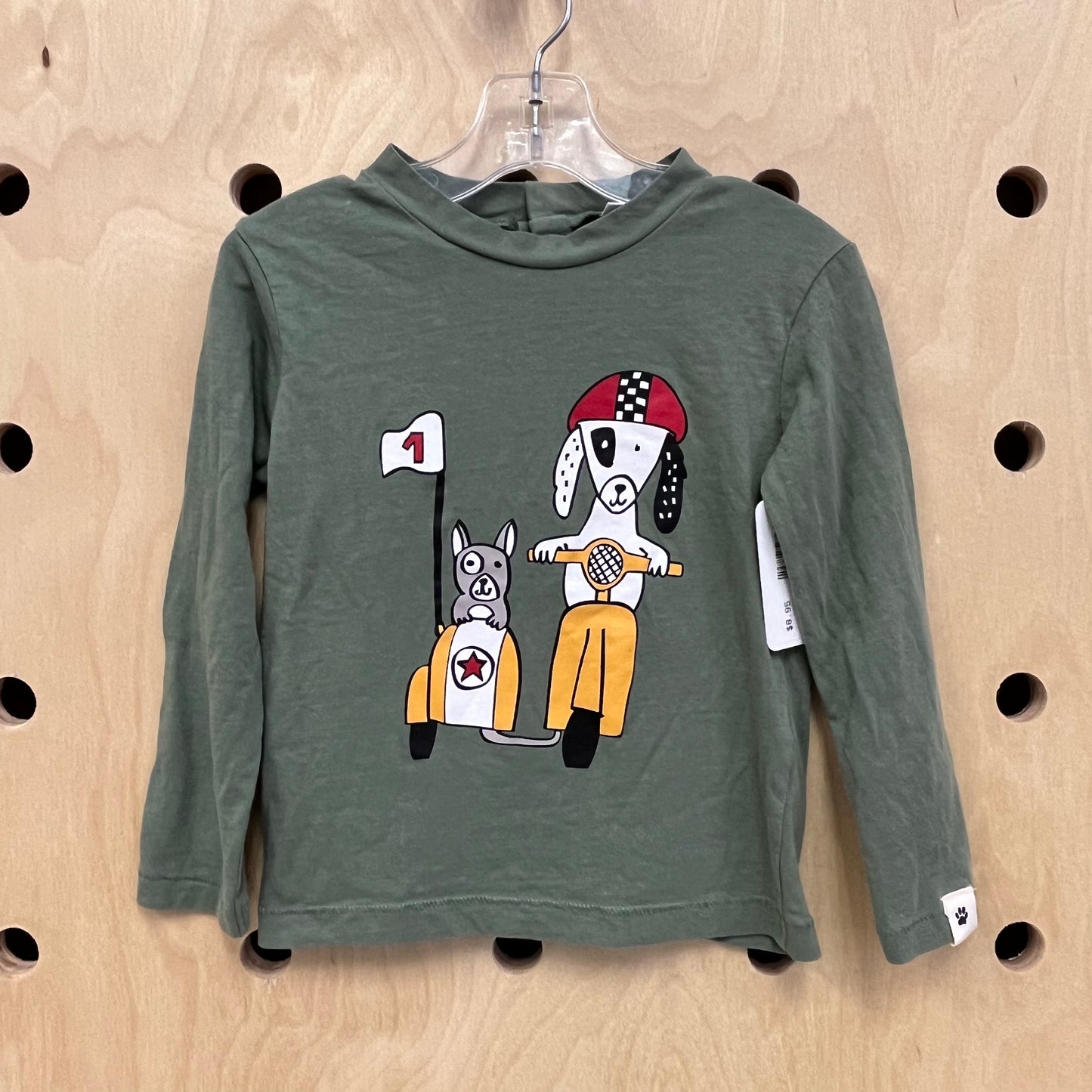 Dogs on Motorcycle LS Tee