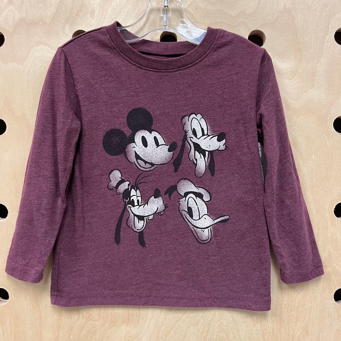 Maroon Mickey & Friends LS Tee