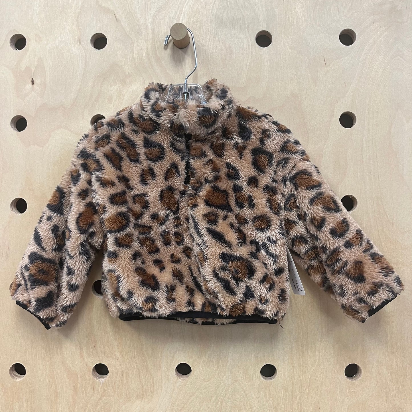Leopard Print Fleece Pullover