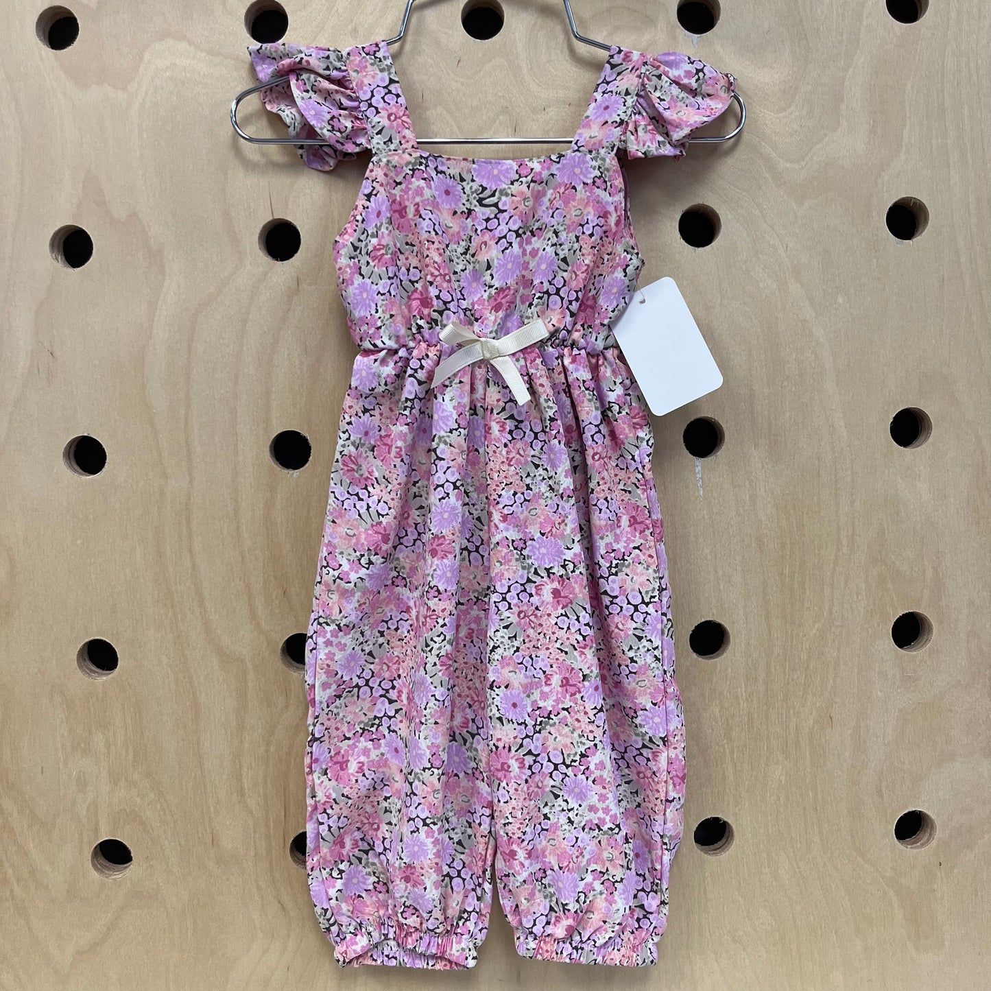 Floral Chiffon Like Romper