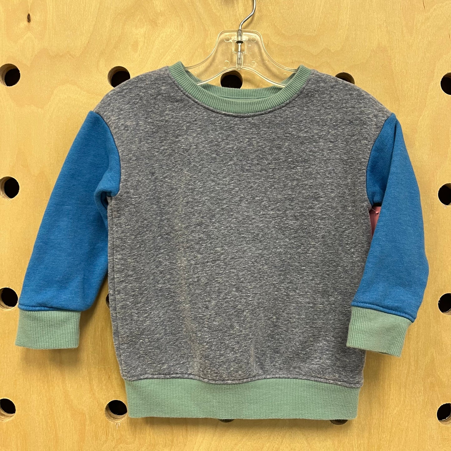 Blue Colorblock Sweatshirt