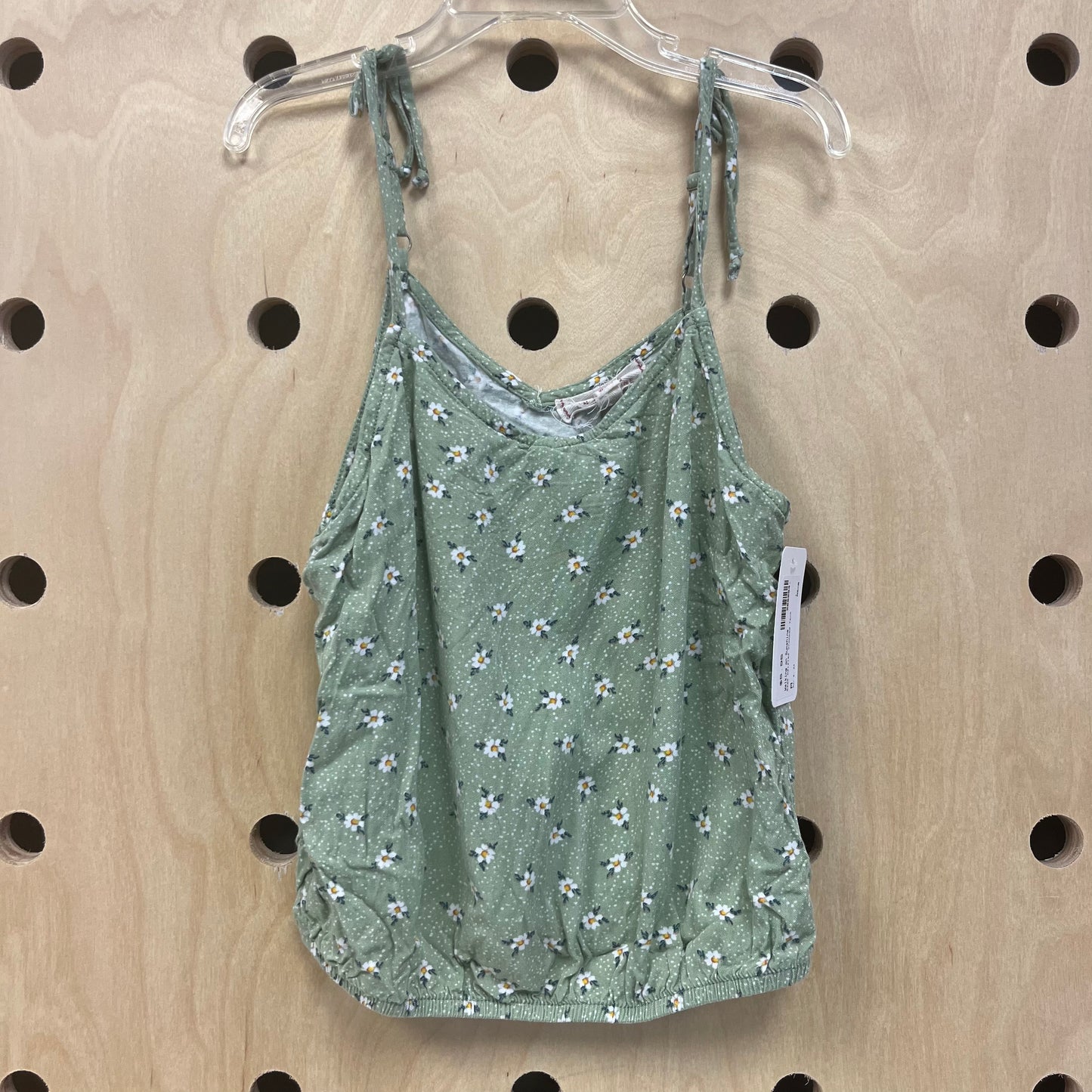 Sage Daisies Cropped Tank