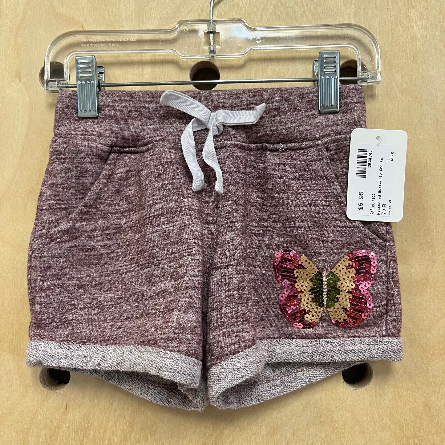 Heathered Butterfly Shorts