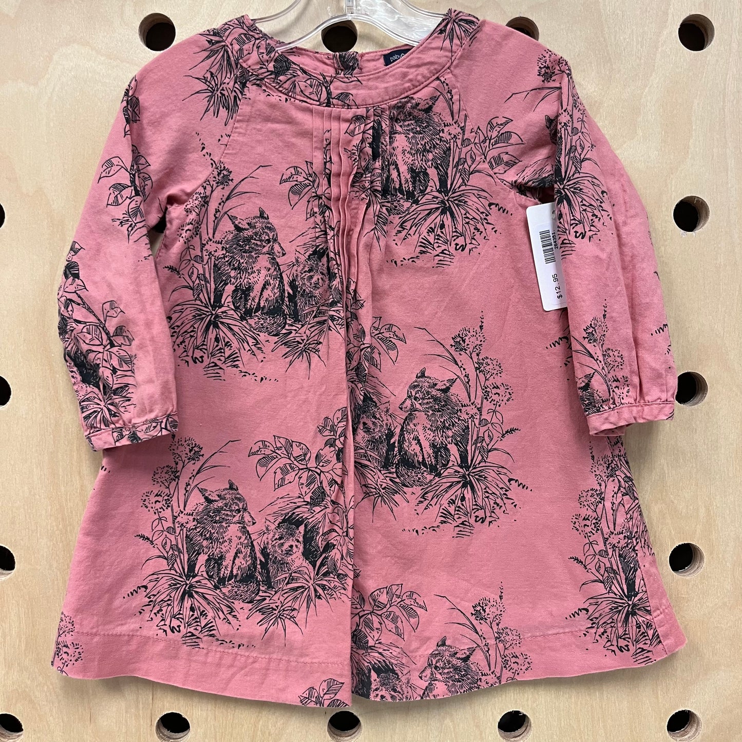 Dusty Pink Fox Dress
