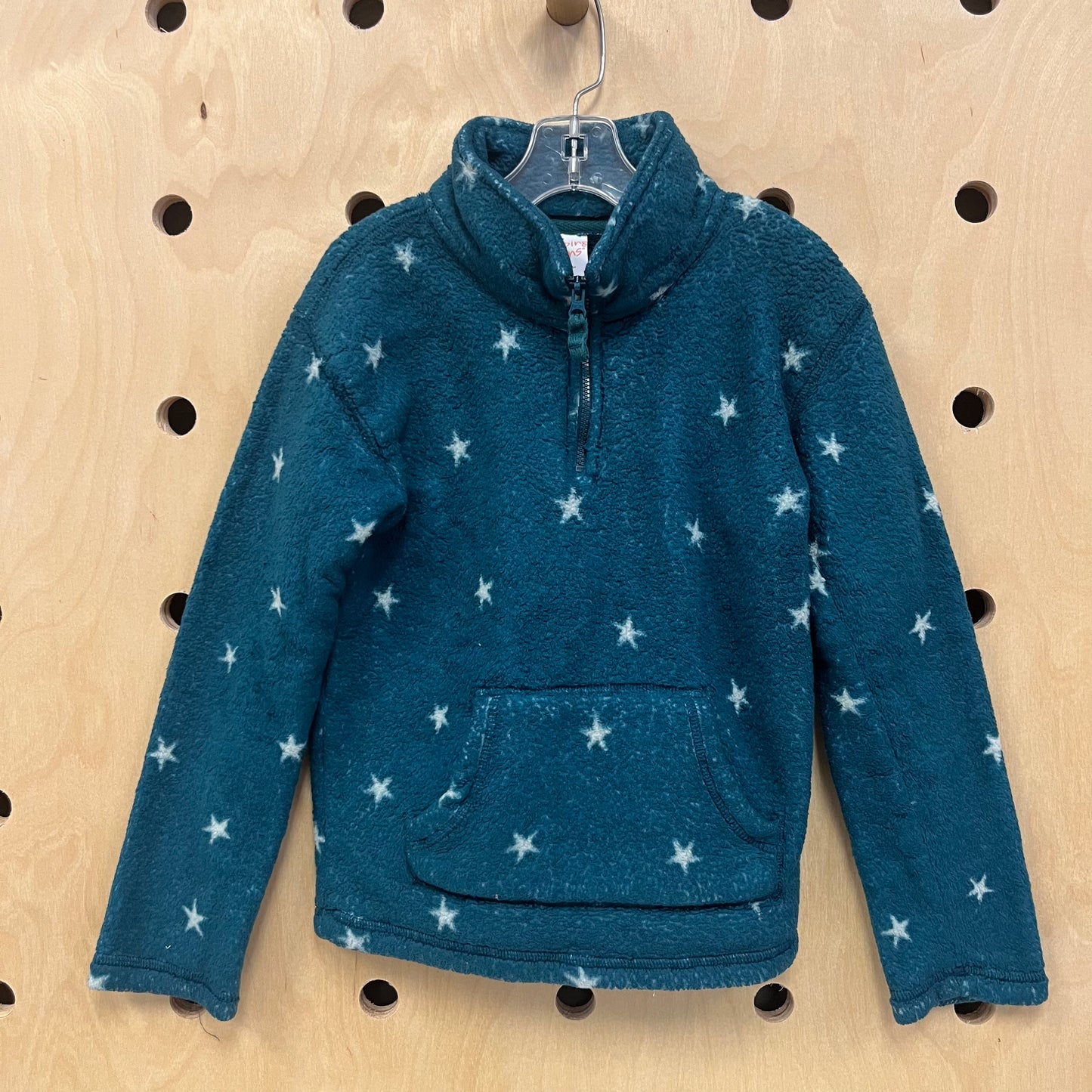 Teal Stars Fleece Qtr Zip