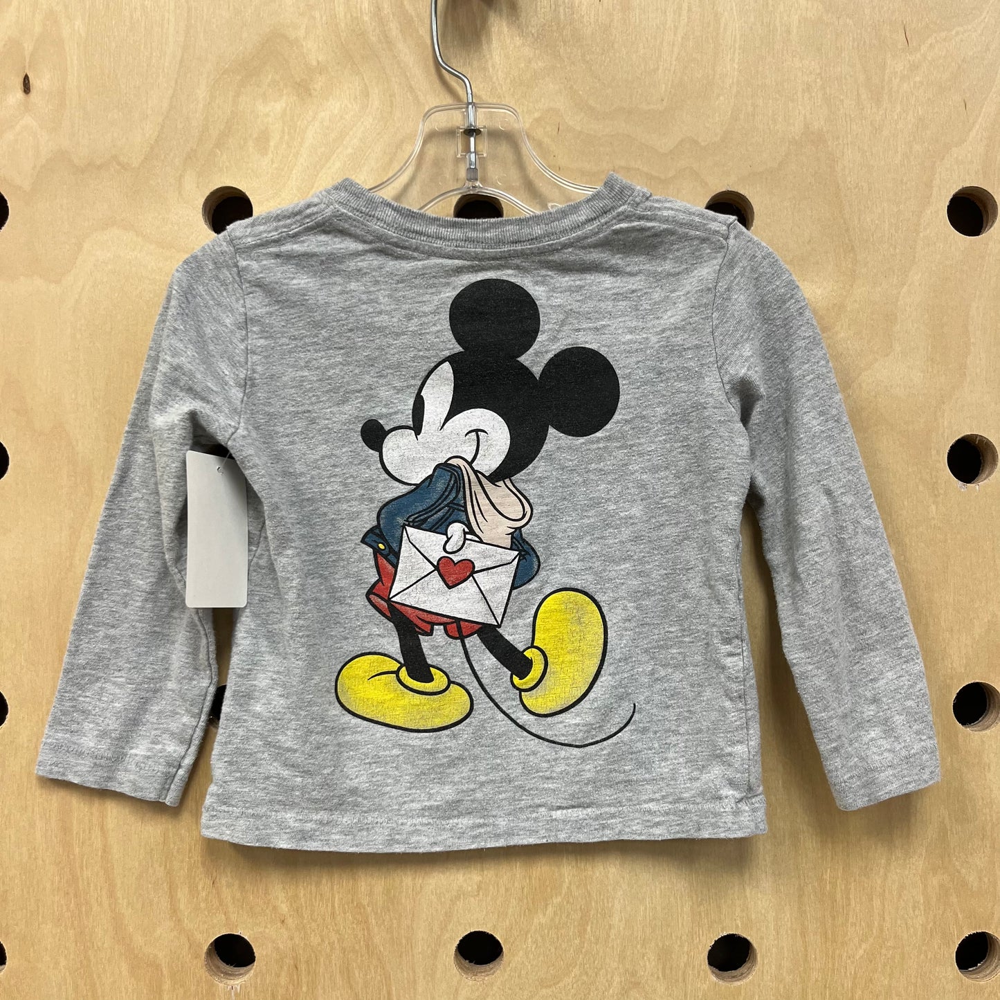Grey Mickey Long Sleeve Tee