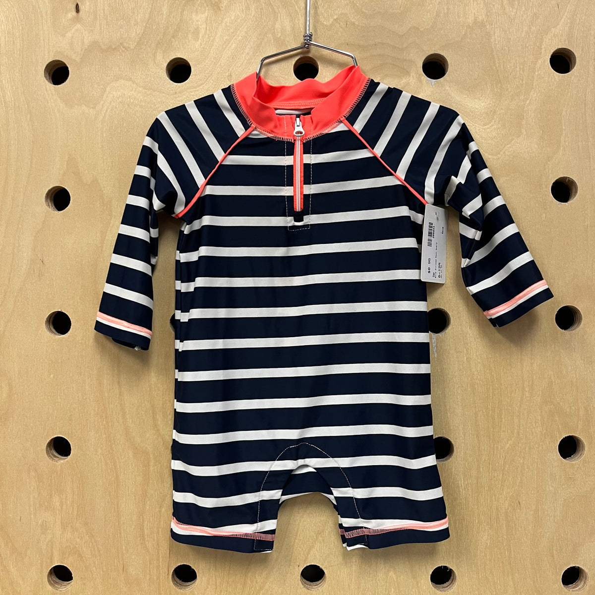 Blue Striped Rash Guard
