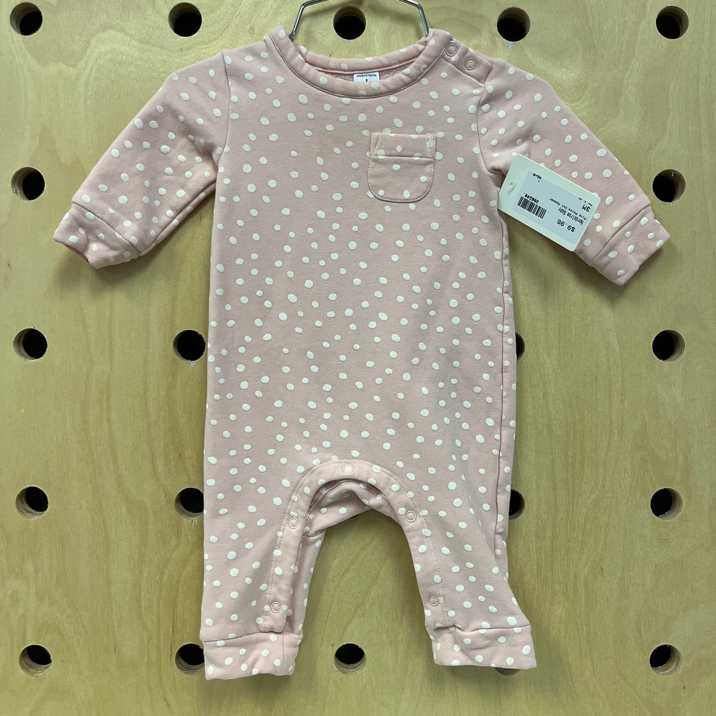 Pink Polka Dot Romper