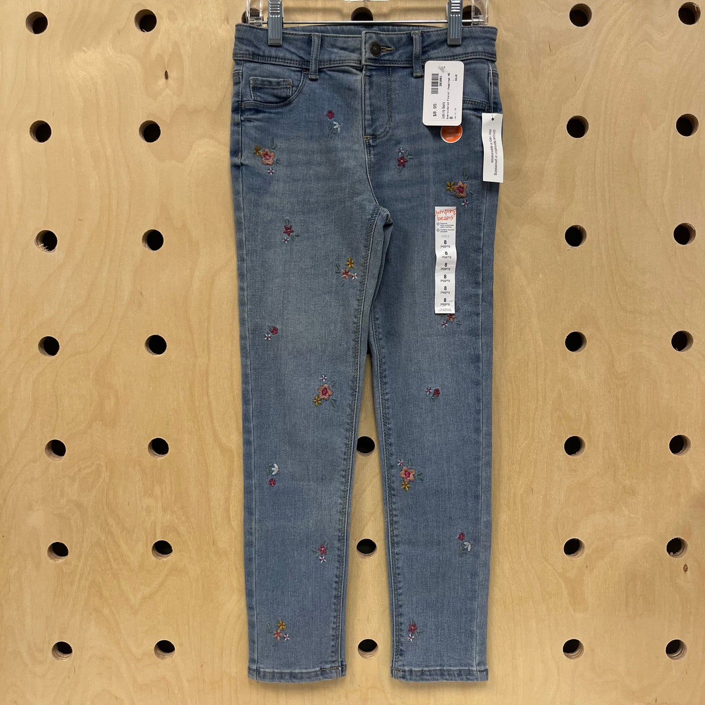 Embroidered Floral Jeggings NEW