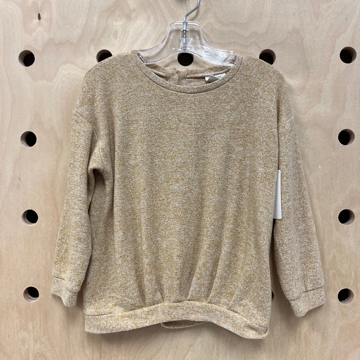 Mustard Heathered Knit Top