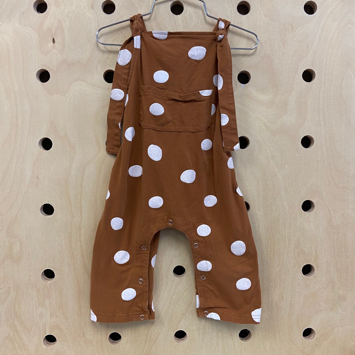 Brown Polka Dot Romper