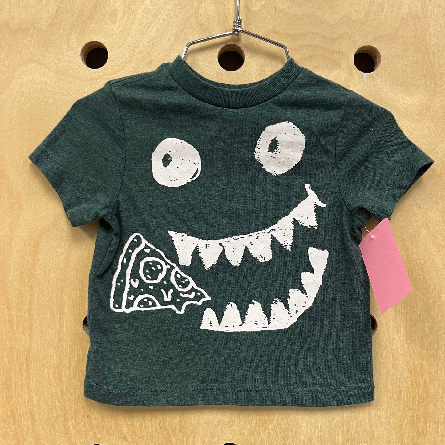 Teal Pizza Monster Tee