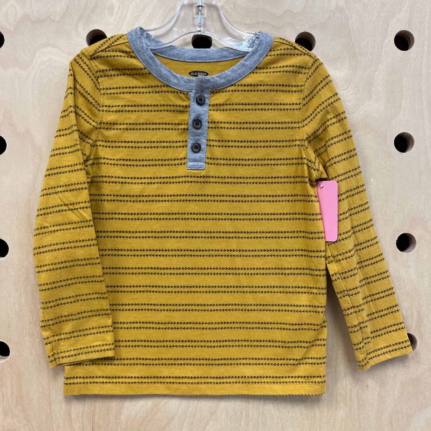 Mustard + Grey Henley