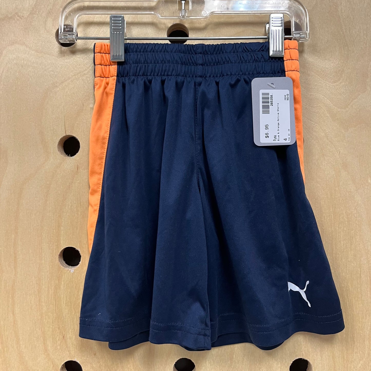 Blue & Orange Active Shorts