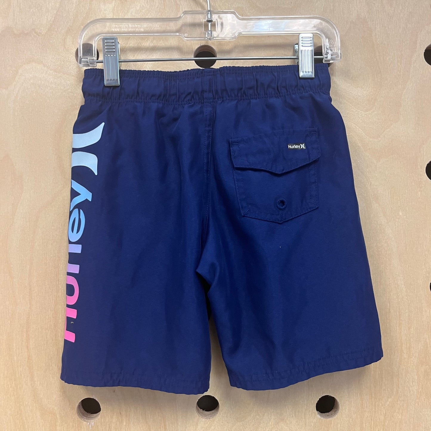 Blue Logo Swim Trunks