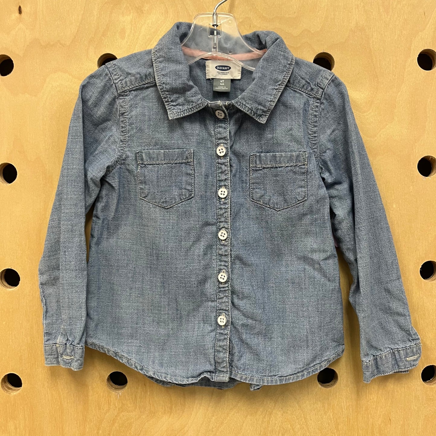 Blue Denim Button Up Shirt