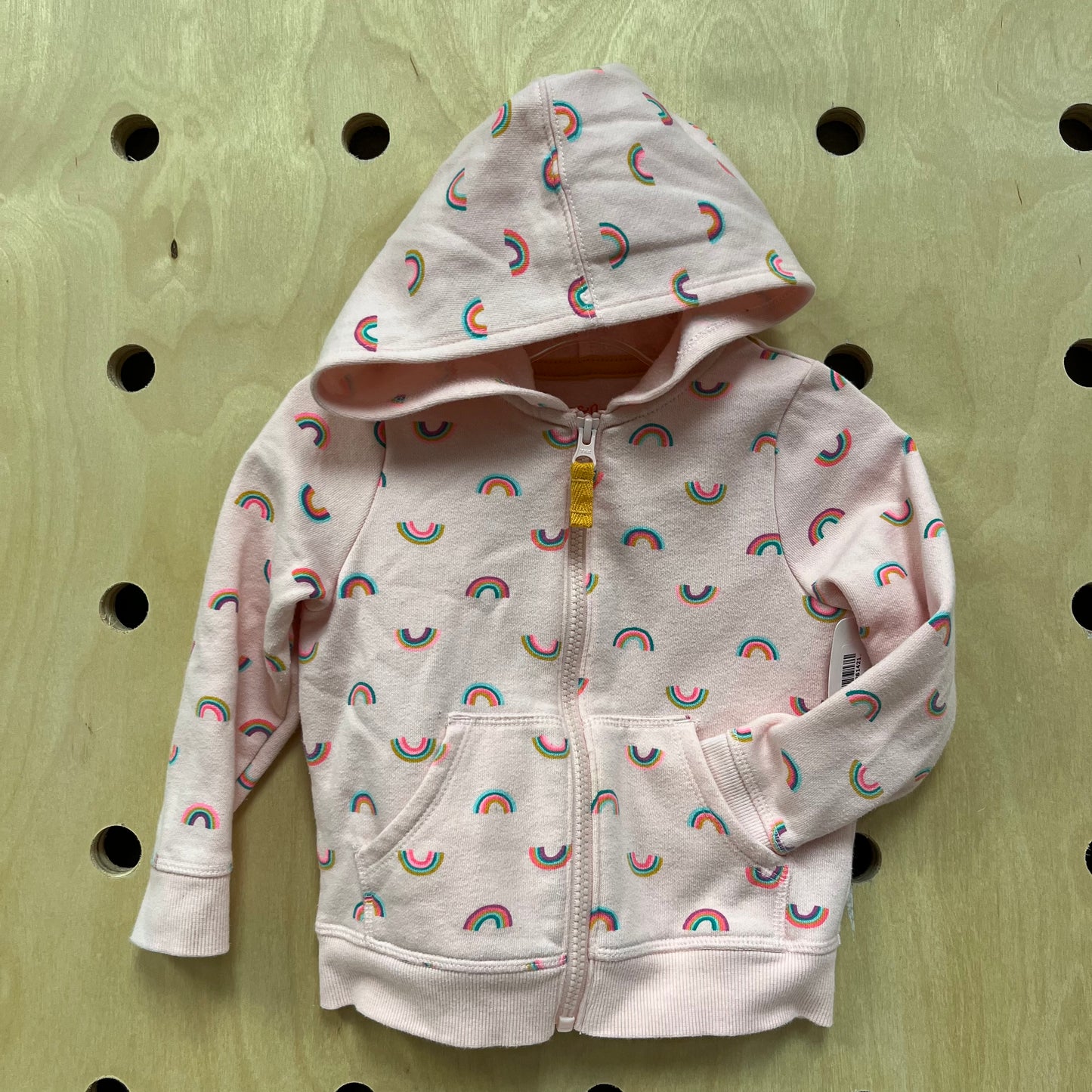 Pink Rainbow Zip Hoodie