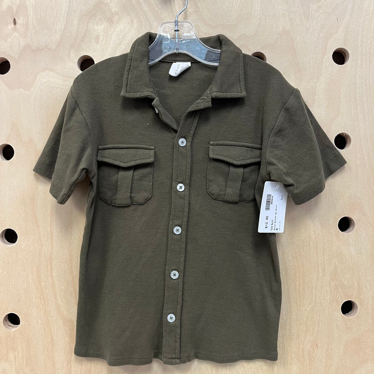 Olive Button Up Shirt
