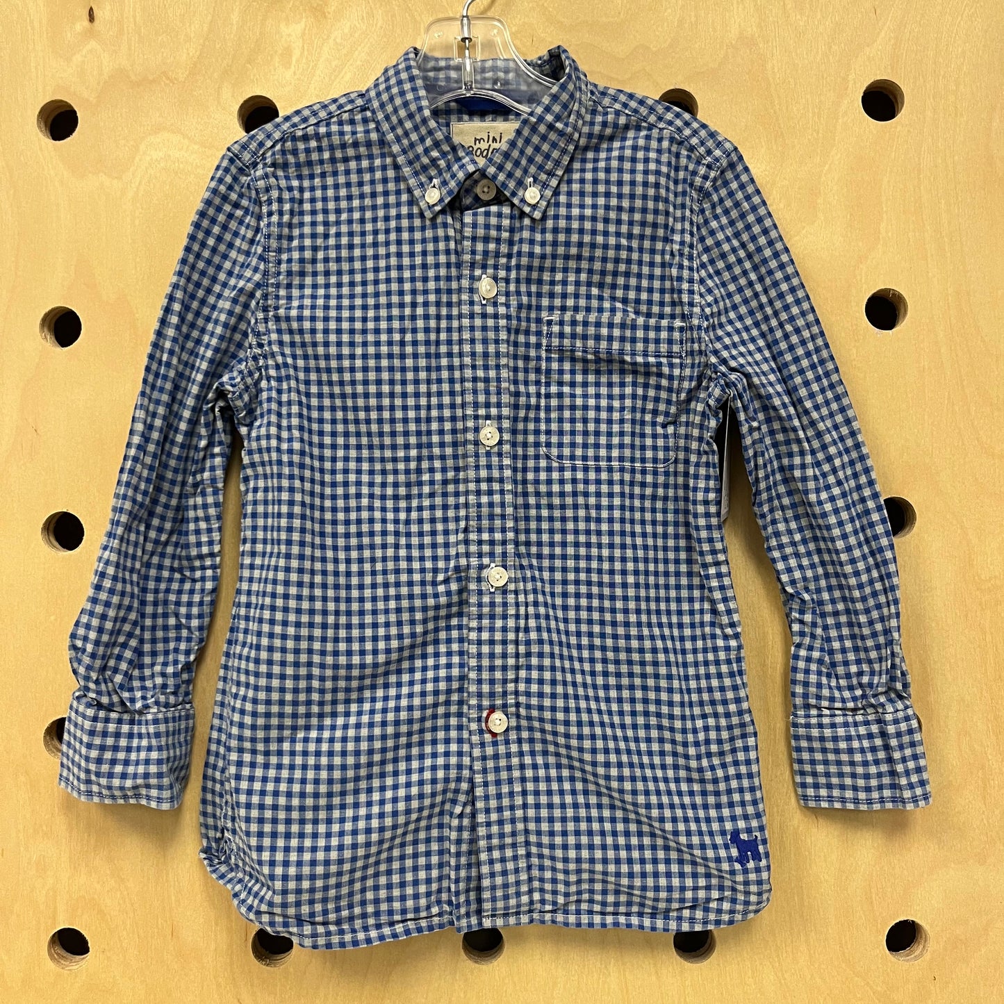 Blue & Grey Gingham Shirt