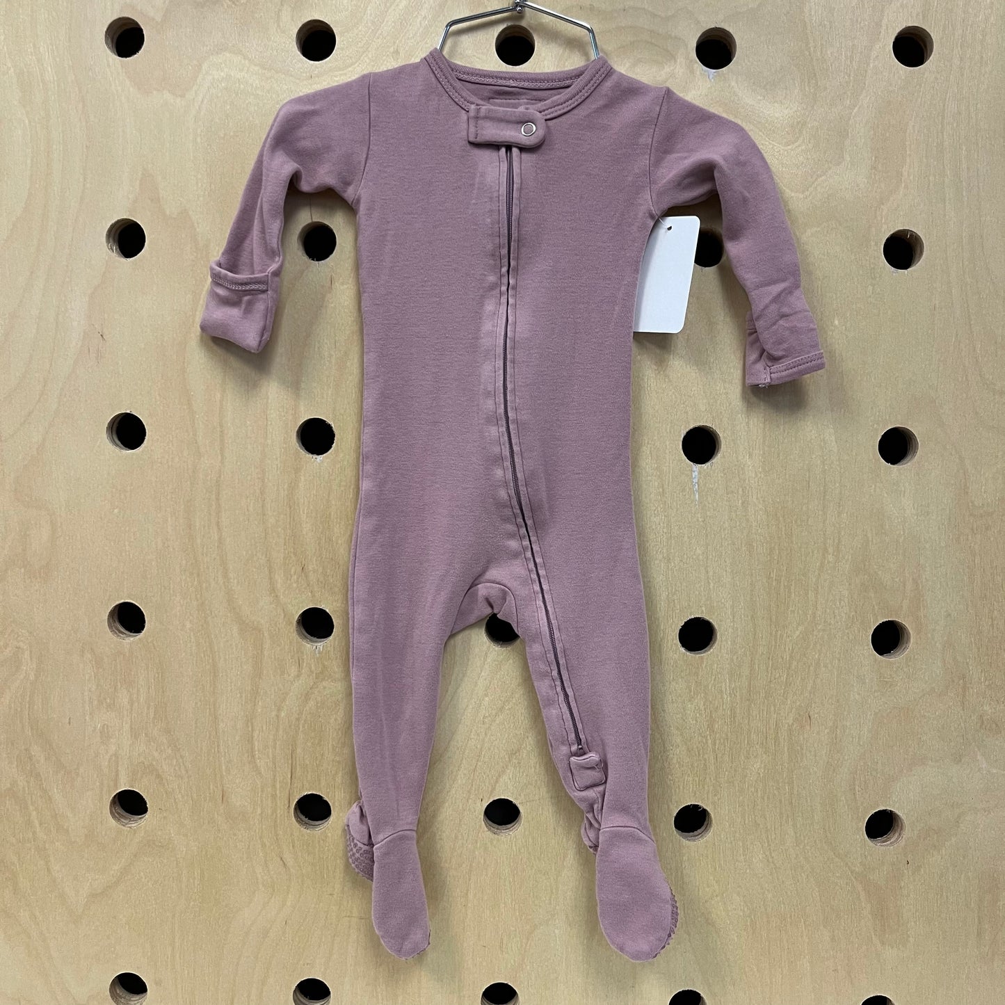 Lavender Zip Footies