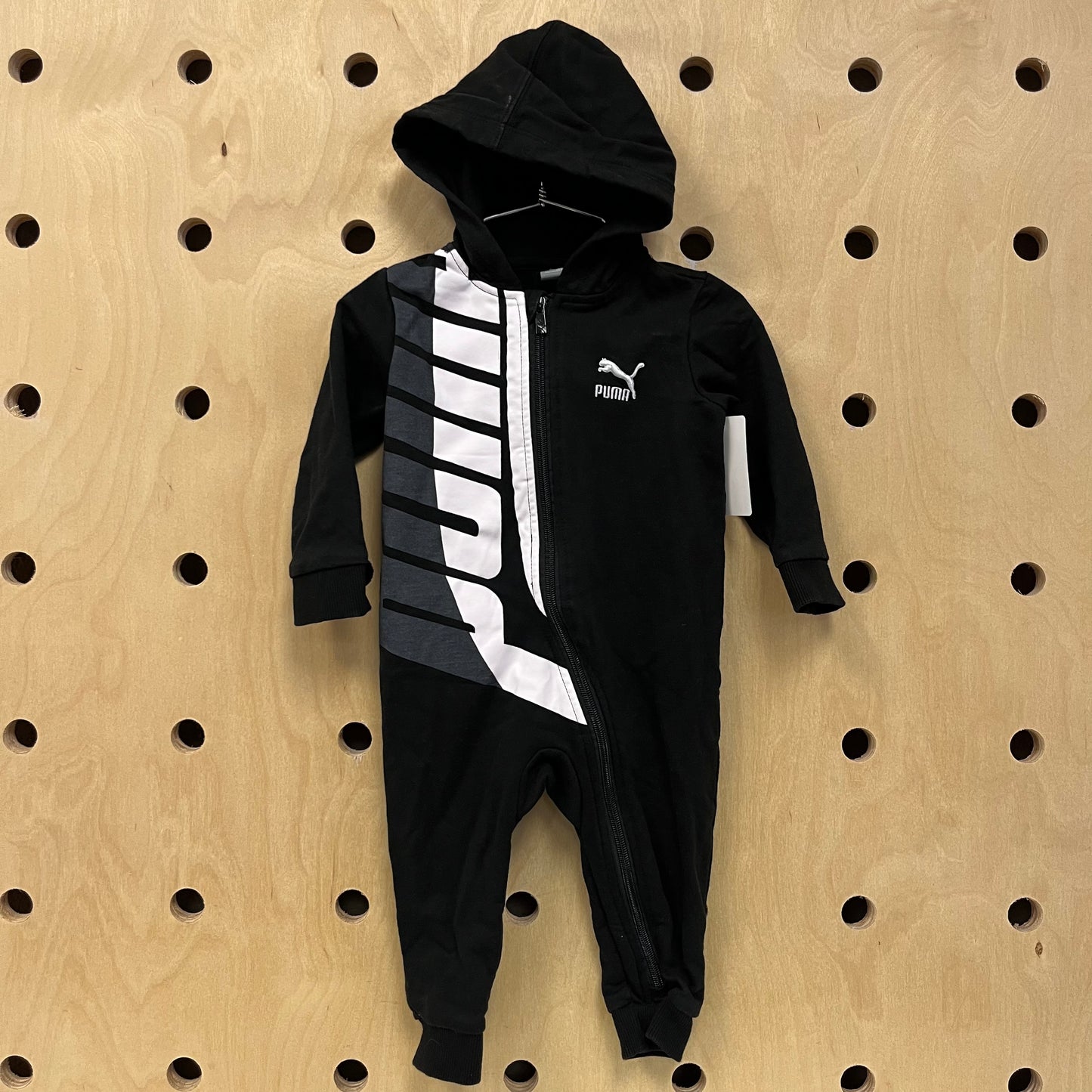 Black Hooded Romper