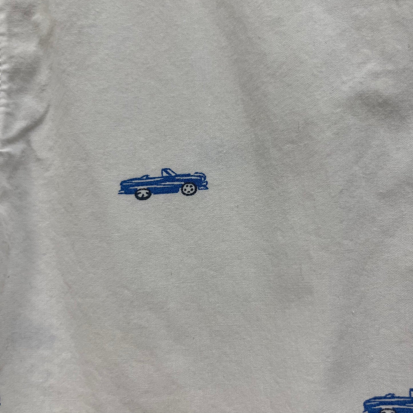 White Classic Cars Button Up Shirt