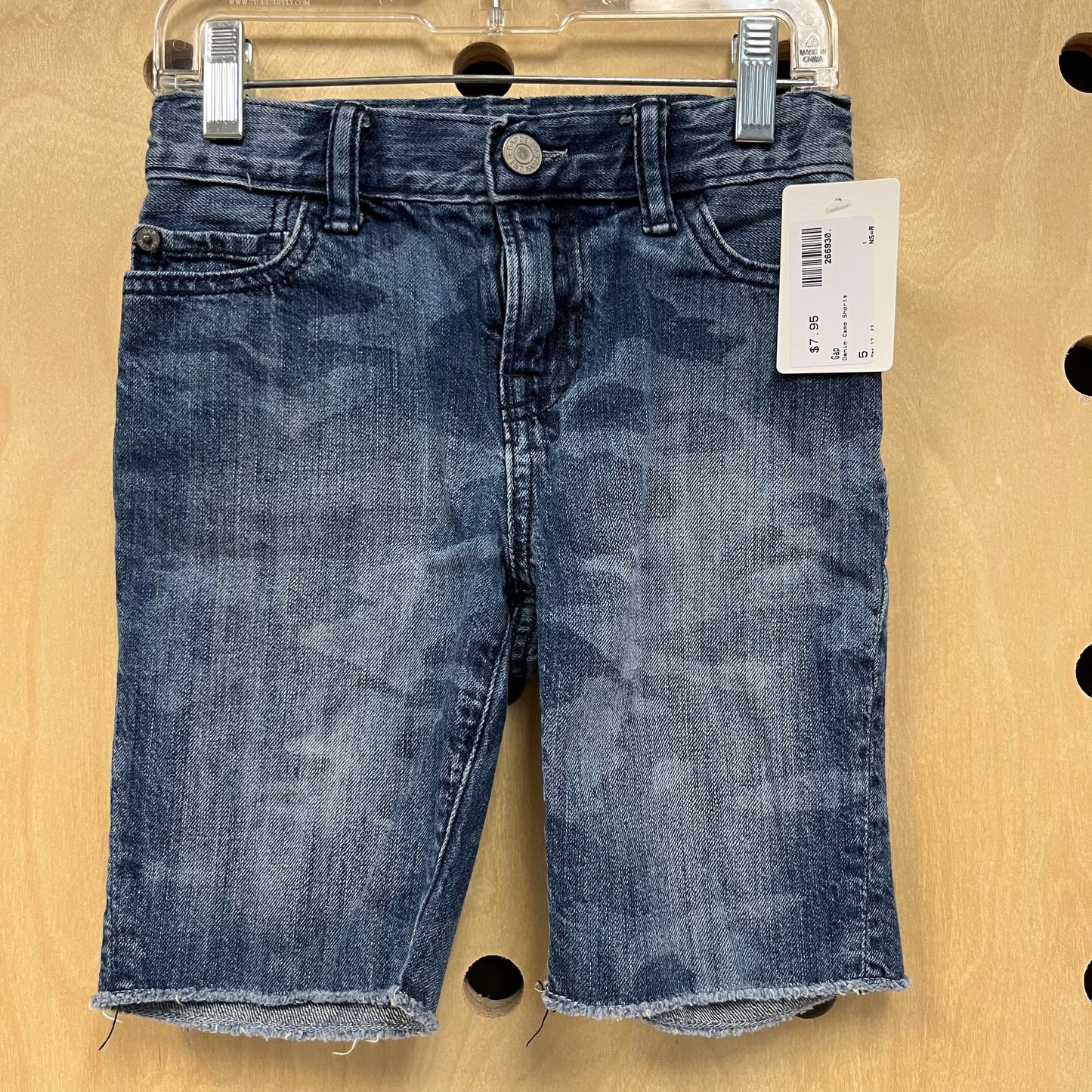 Denim Camo Shorts