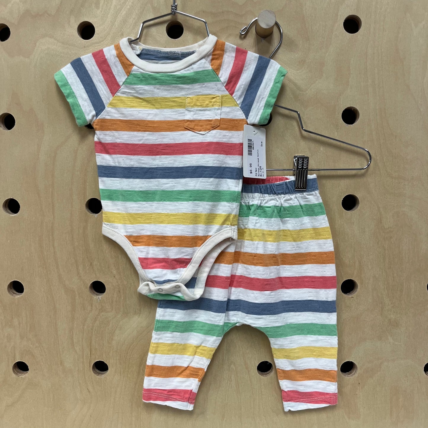 Rainbow Striped Outfit
