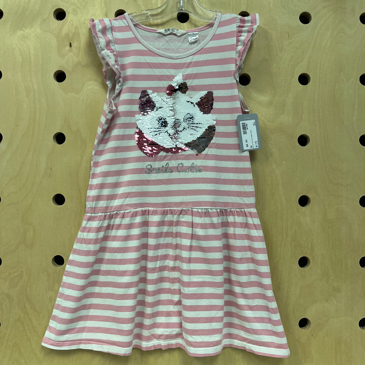 Marie Pink Striped Dress