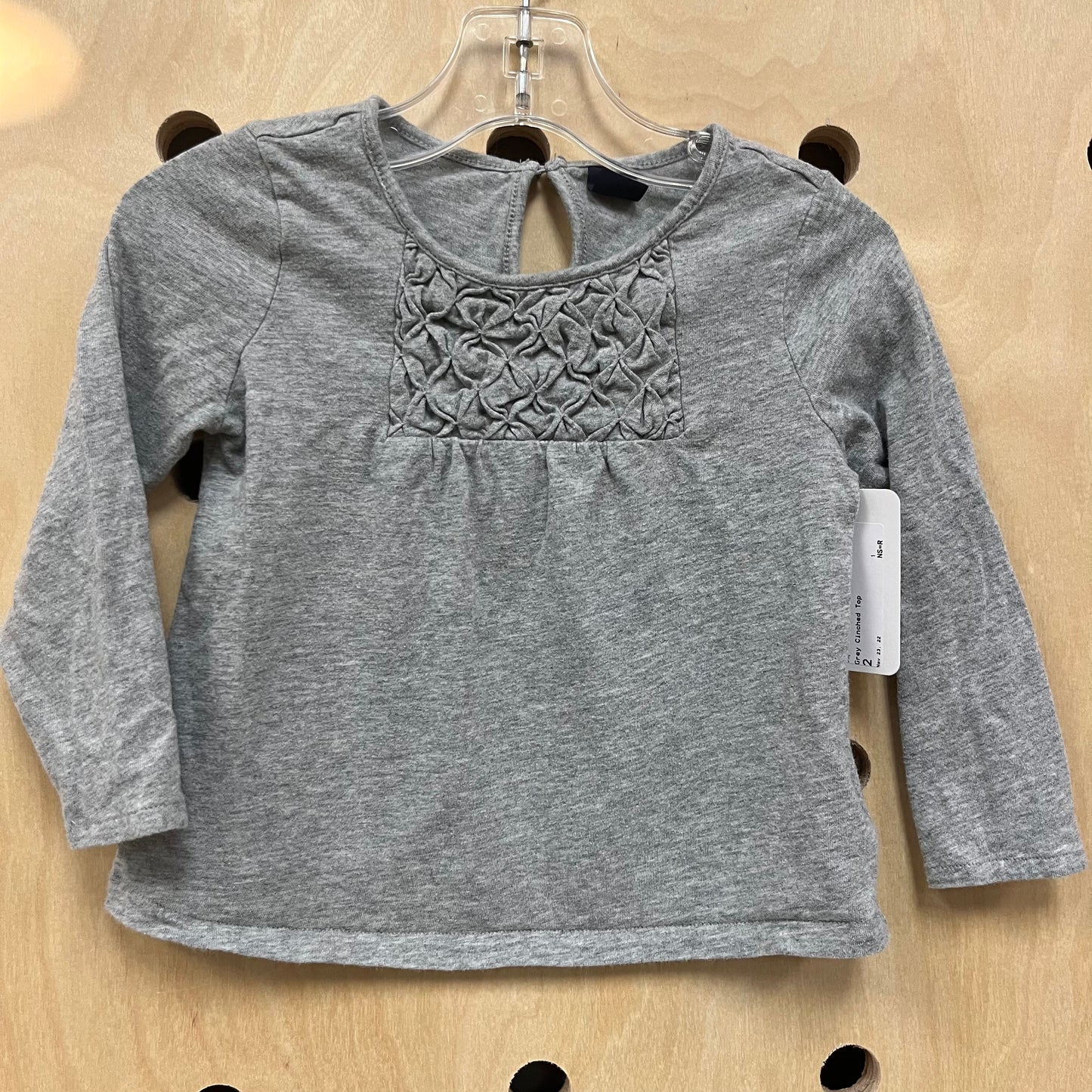 Grey Cinched Top