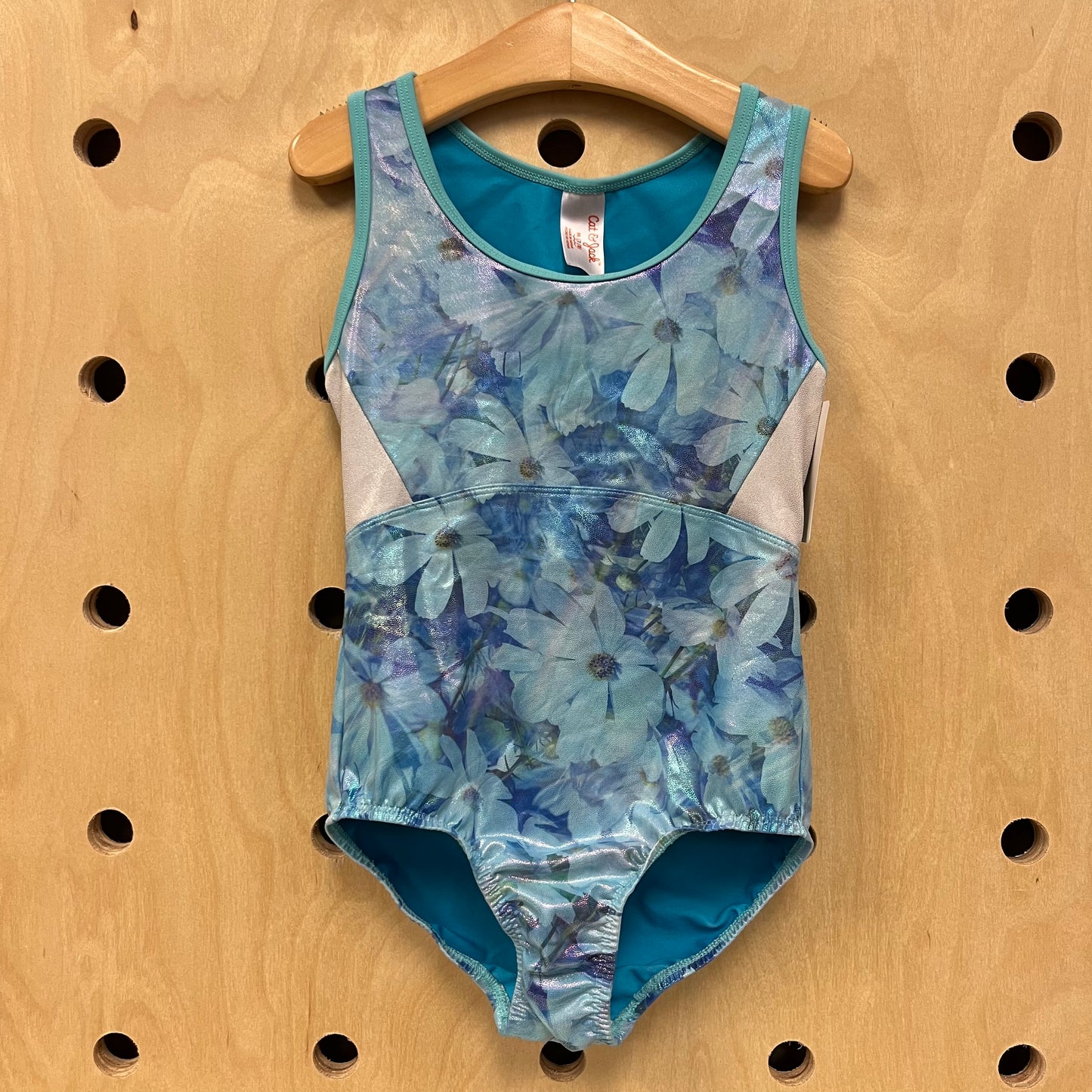 Blue Floral Leotard