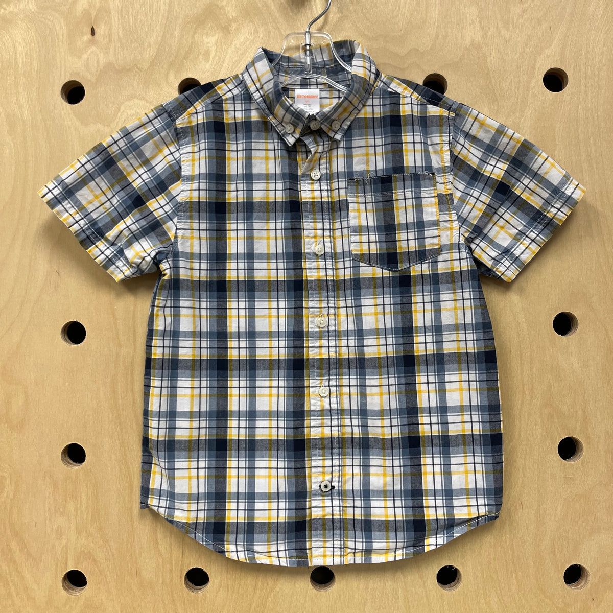 Blue & Yellow Plaid Shirt
