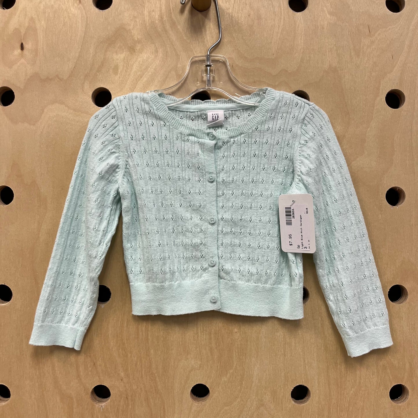 Light Blue Knit Cardigan