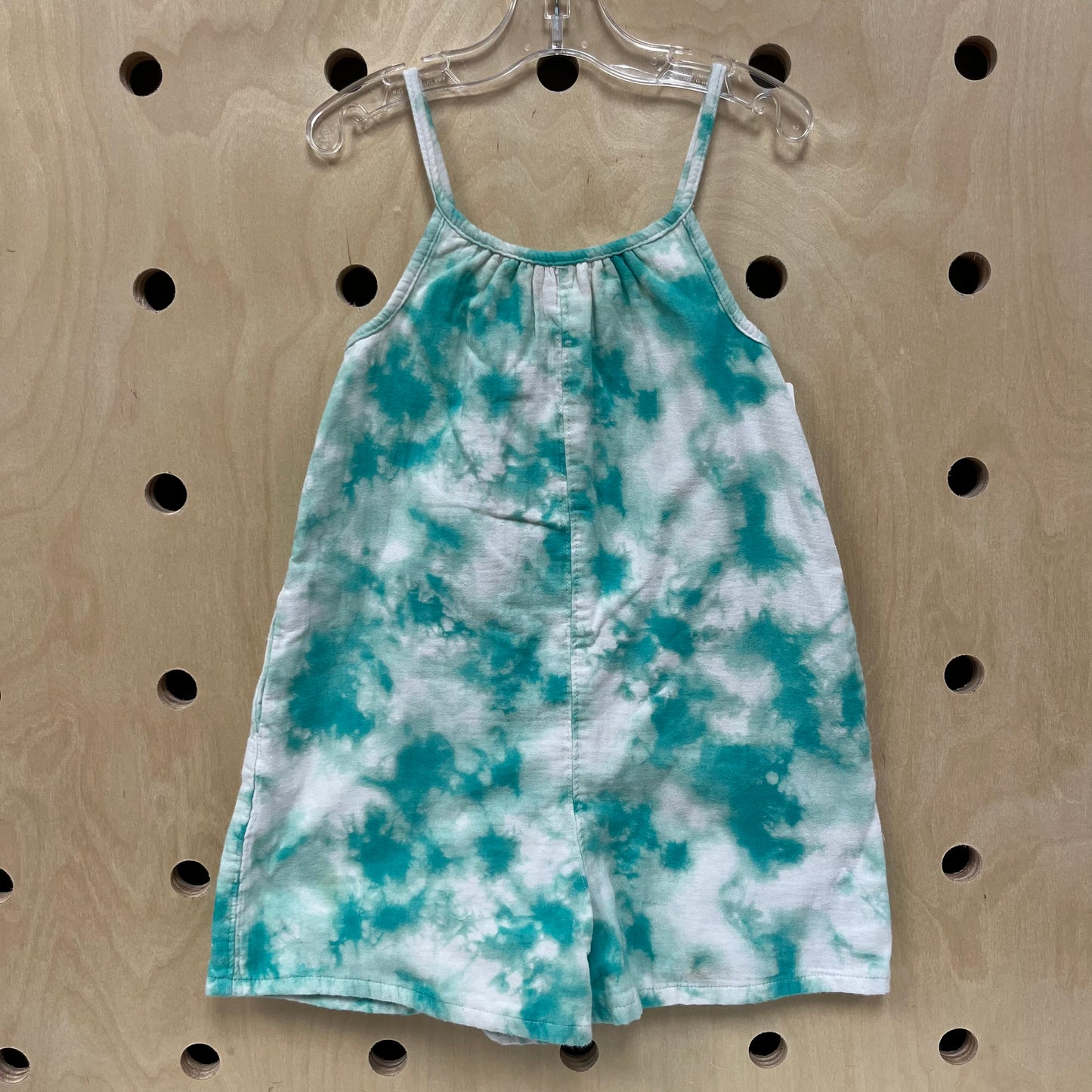 Teal Tie Dye Romper