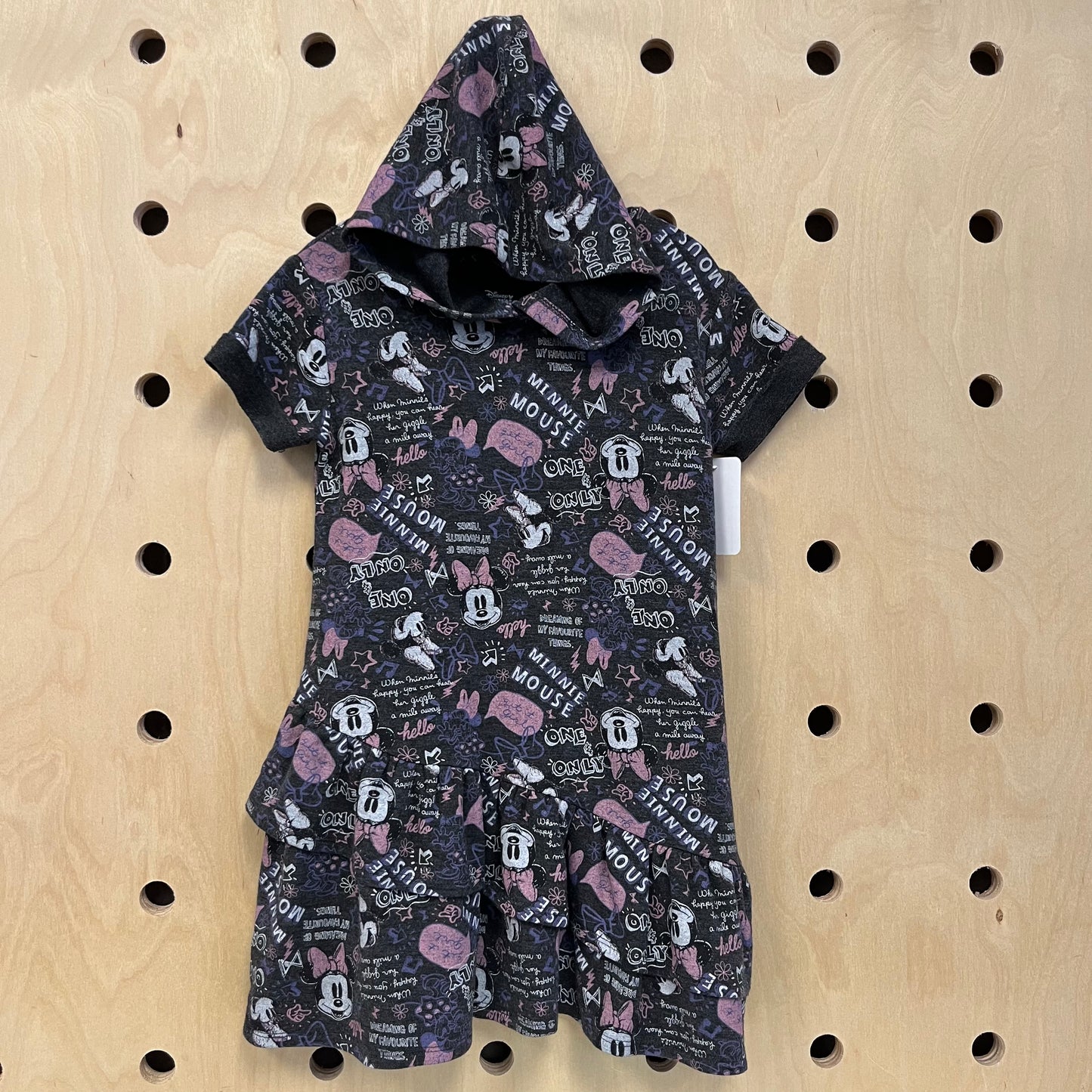 Grey Mnnie Hoodie Dress