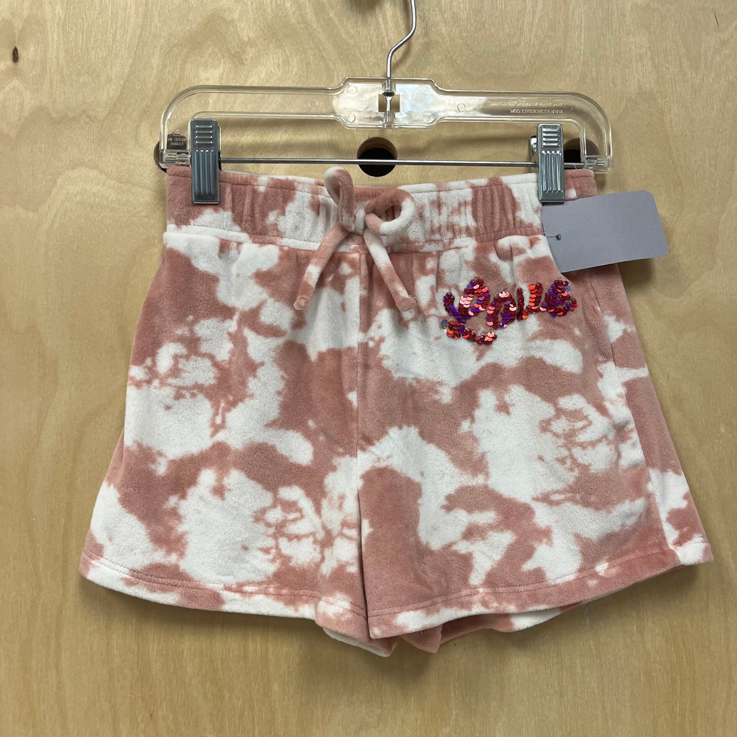 Fleece Tie Dye Love Shorts